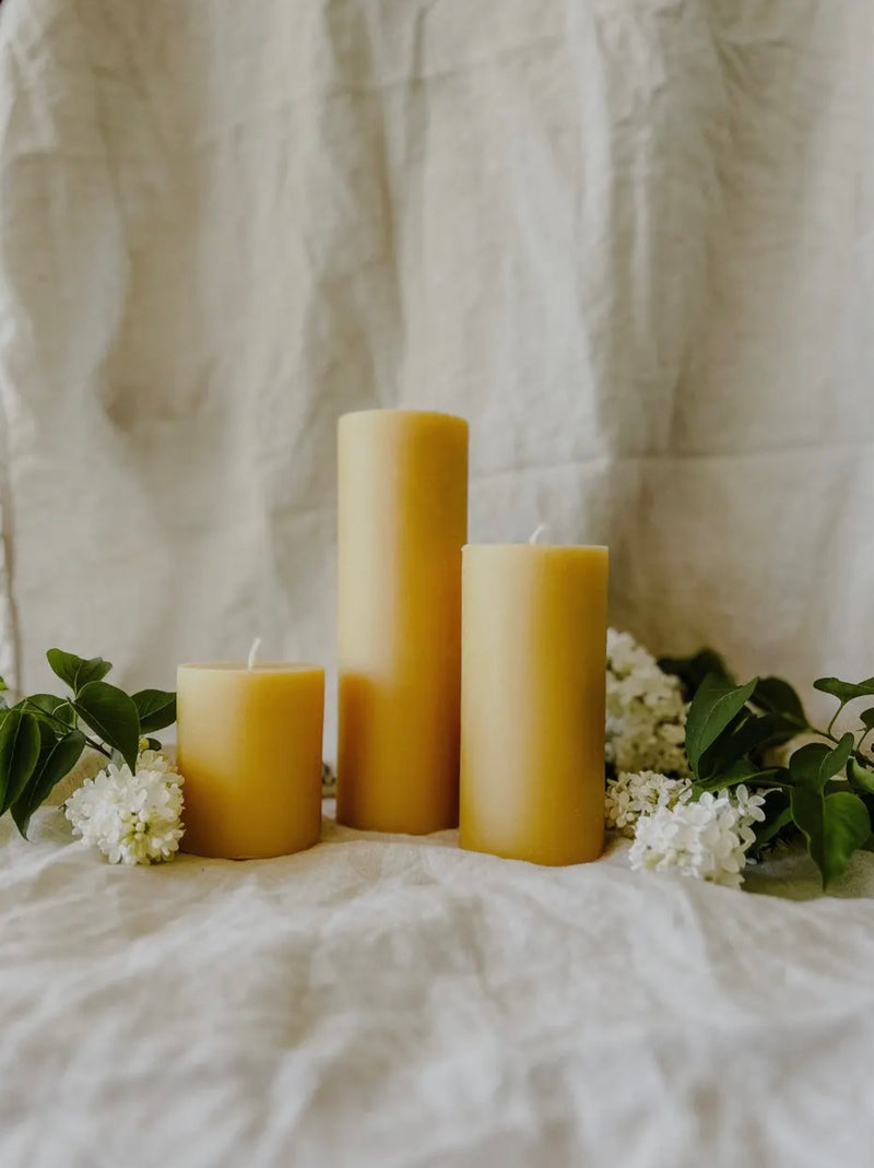 Beeswax Pillar Candle