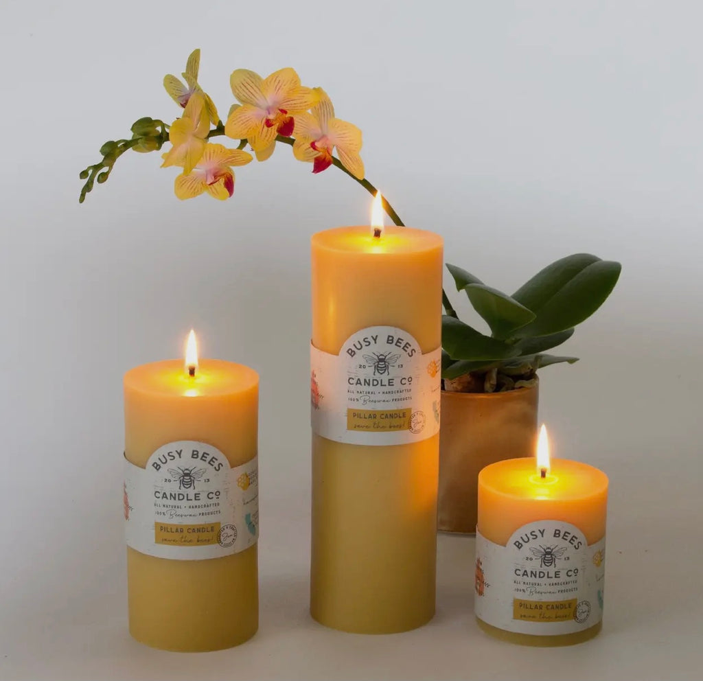 Beeswax Pillar Candle